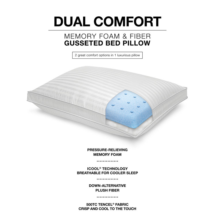 sensorpedic dual comfort support pillow