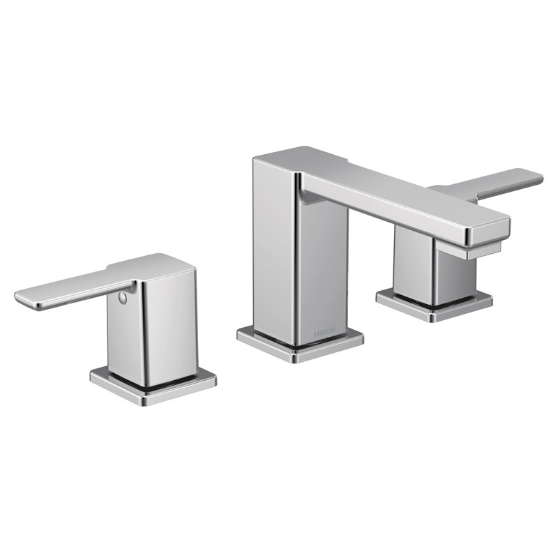 Moen 90 Degree Widespread Bathroom Faucet With Drain Assembly