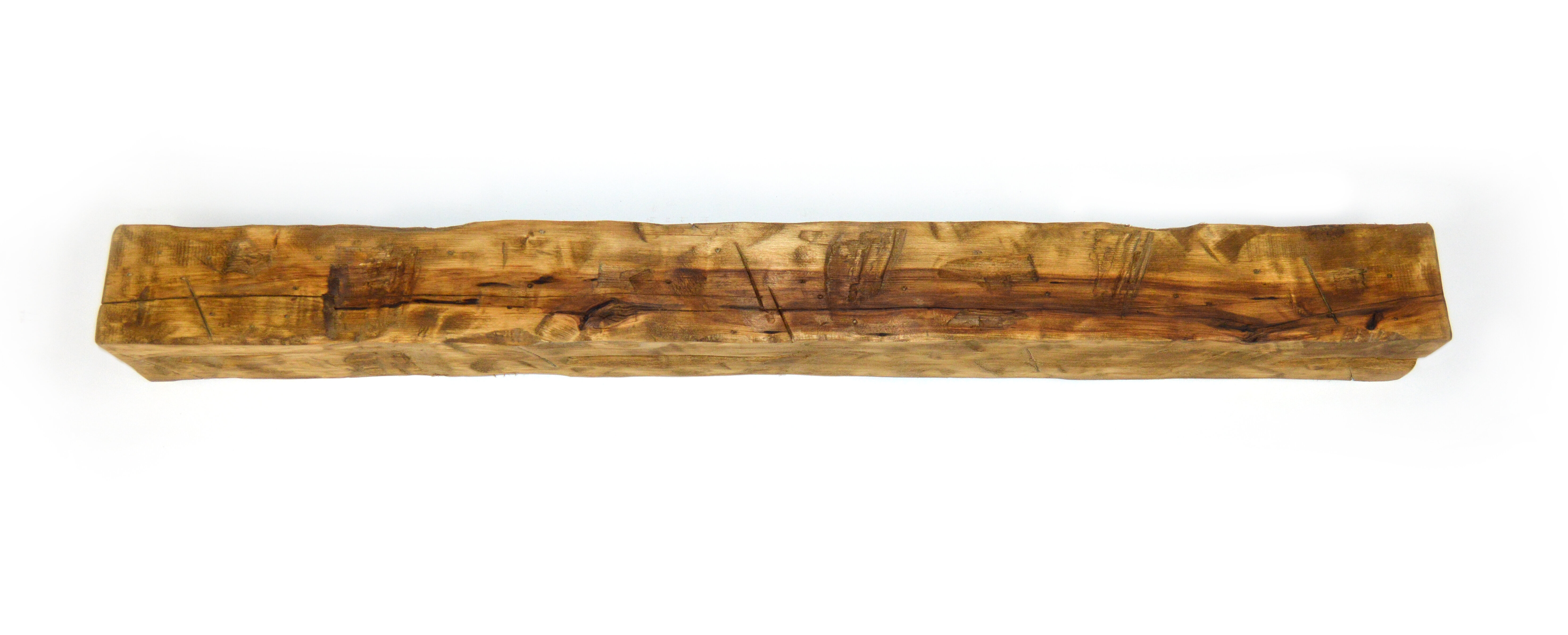 Chunky  Rustic Oak Solid Wood Floating Shelf Mantel Thick Beam Vintage 