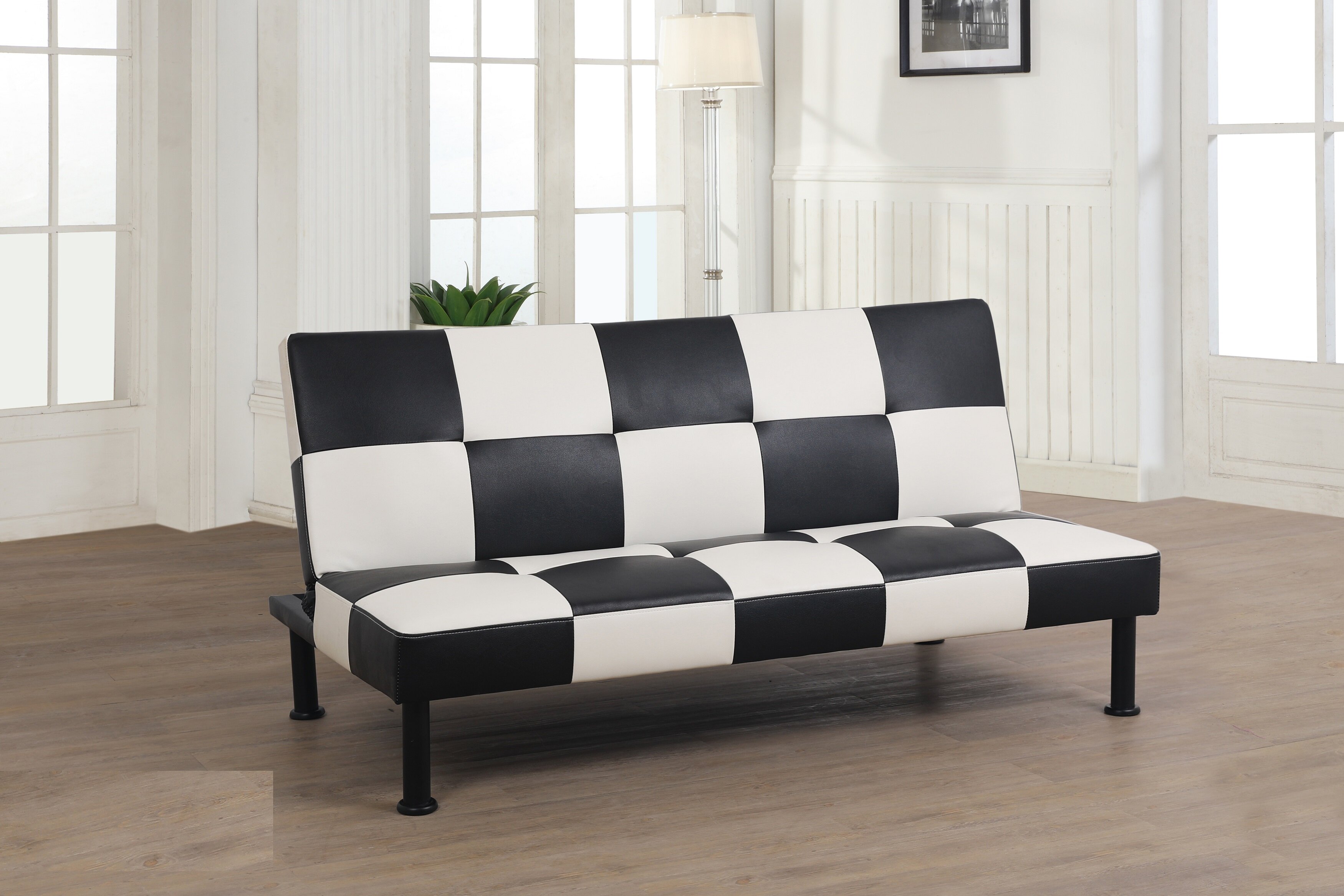 myron contemporary leather sofa wade logan upholstery