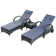 Barkhamsted Reclining Sun Lounger Set With Cushions and Table