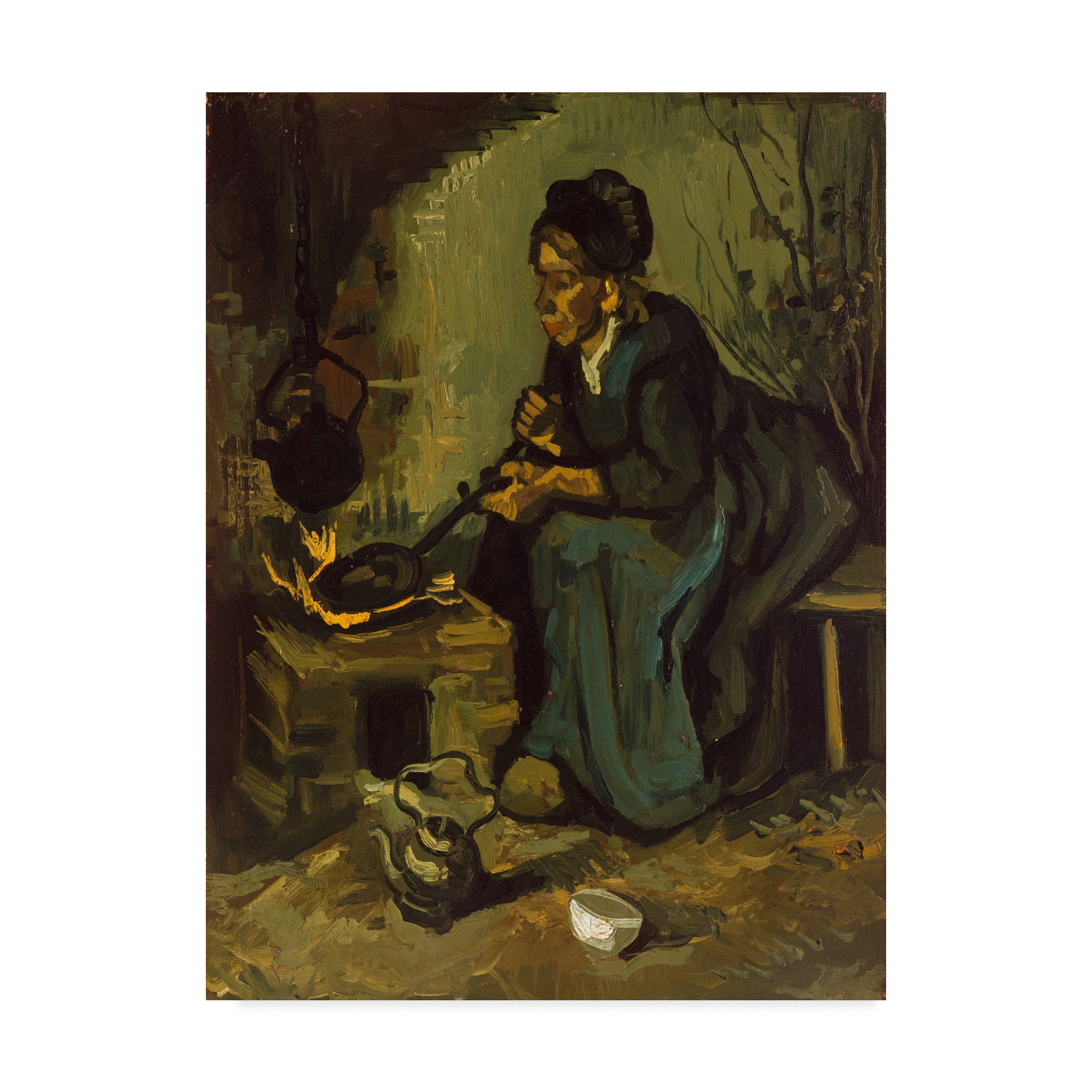 Portrait of a girl by Vincent Van Gogh Giclee Fine Art Print Repro on Canvas