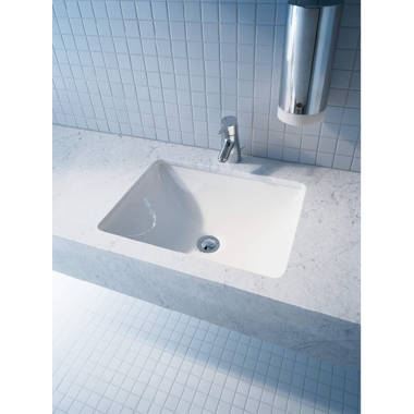 Duravit Starck 3 18.25'' White Ceramic Rectangular Undermount Sink Overflow & Reviews Wayfair