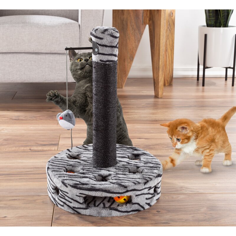 cat scratching post with seat