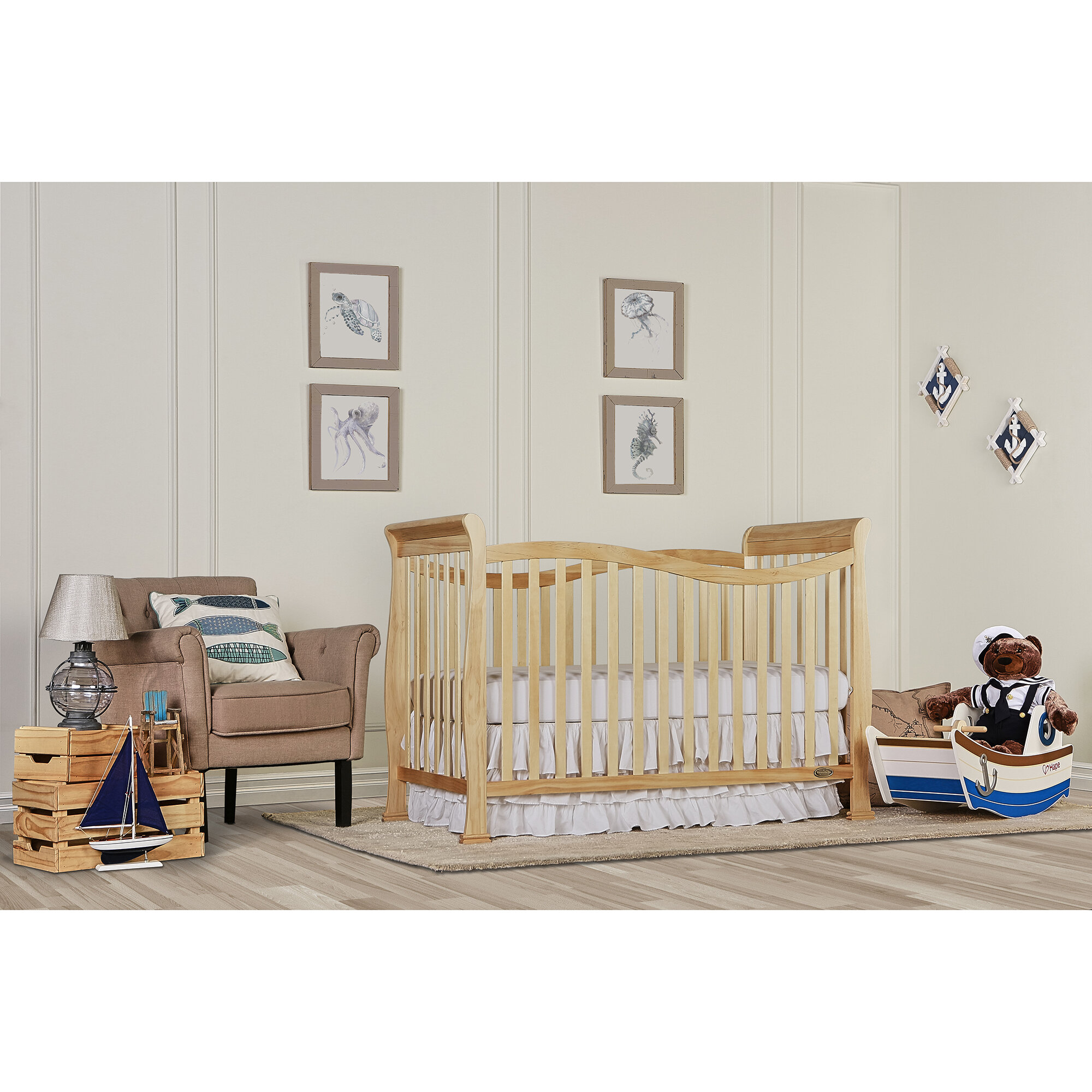 Harriet Bee Clementina 4 In 1 Convertible Crib Reviews Wayfair