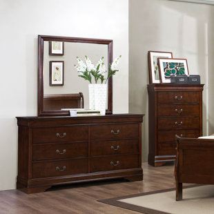 Shallow Depth Chest Wayfair Mayville 6 Drawer Double Dresser With Mirror