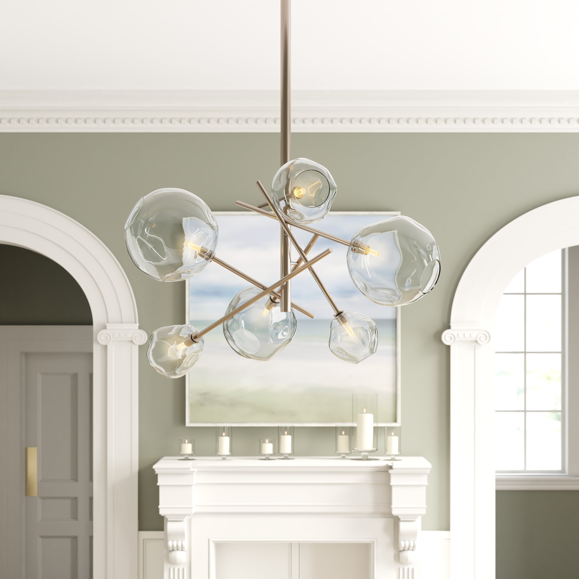 linear sputnik chandelier