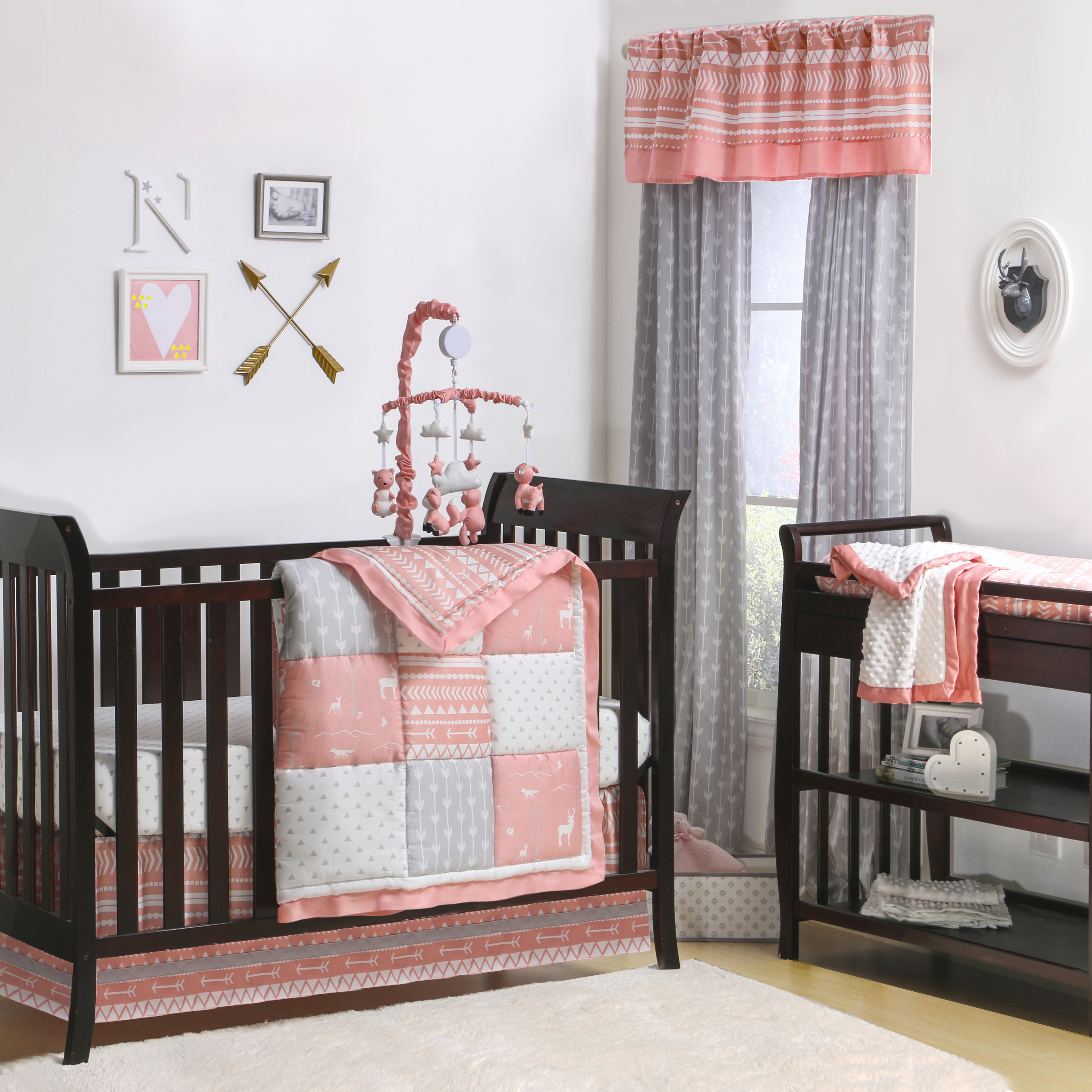 Woodland Pixie 4 Piece Crib Bedding Set Woodland Pixie 4 Piece Crib Bedding Set