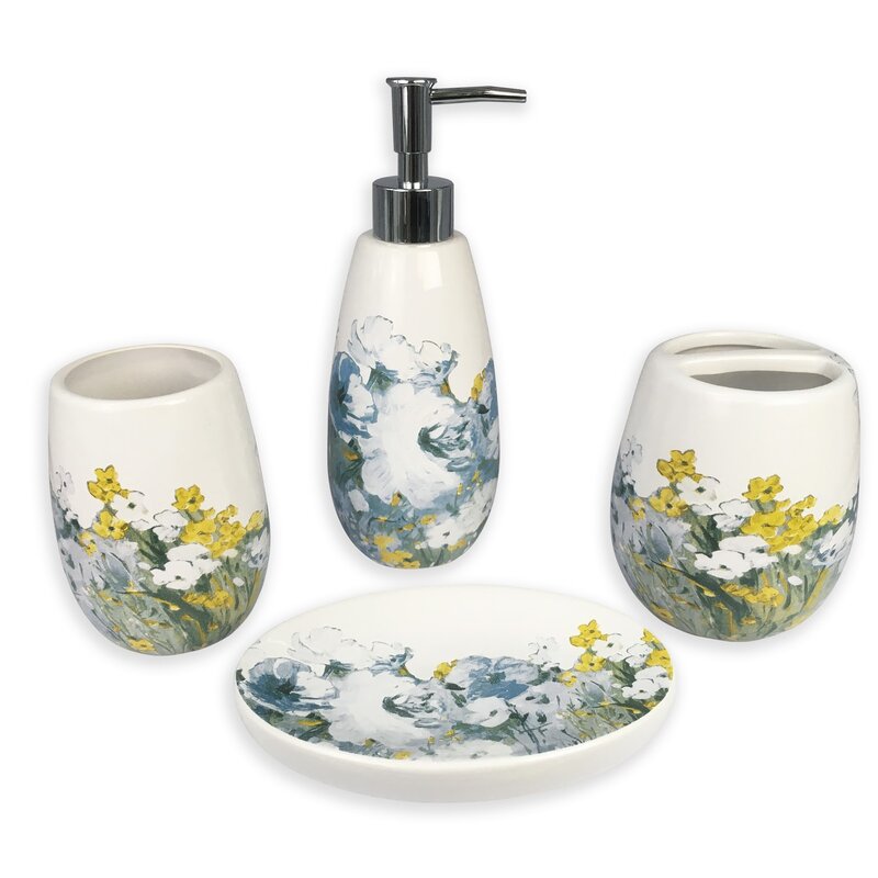 August Grove Barlett 4 Piece Bathroom Accessory Set Reviews Wayfair