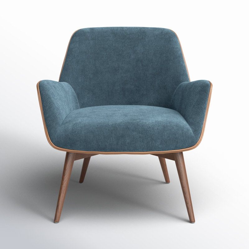 Osprey Upholstered Accent Chair Fabric: Danny Dusty Blue Polyester