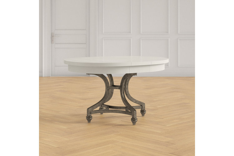 wonderly pedestal extendable dining table