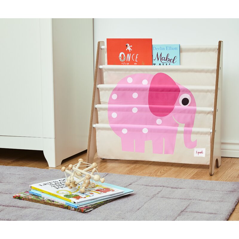 elephant bookshelf nursery