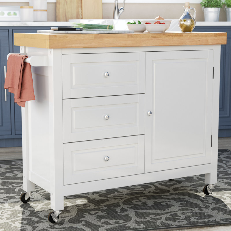 Darby Home Co Callahan Kitchen Island Cart Reviews Wayfair