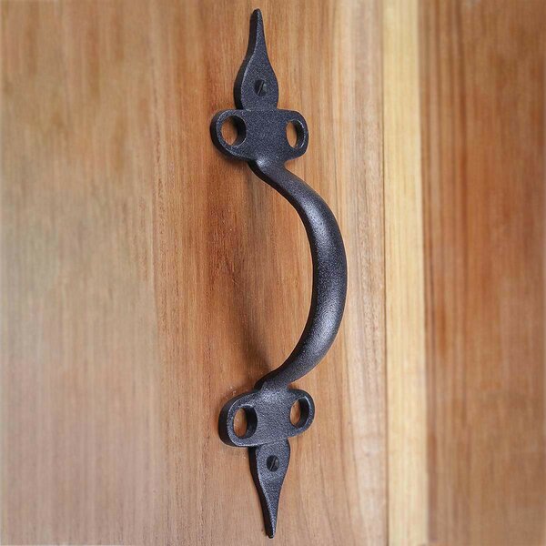 Wrought Iron Handle Door Pull Hand Forged Barn Door Serving Tray