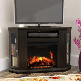 Dunminning Corner TV Stand for TVs up to 46 with Fireplace by Alcott Hill