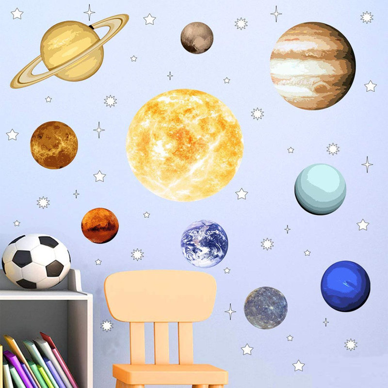 Zoomie Kids Solar System Peel And Stick Planets Outer Space