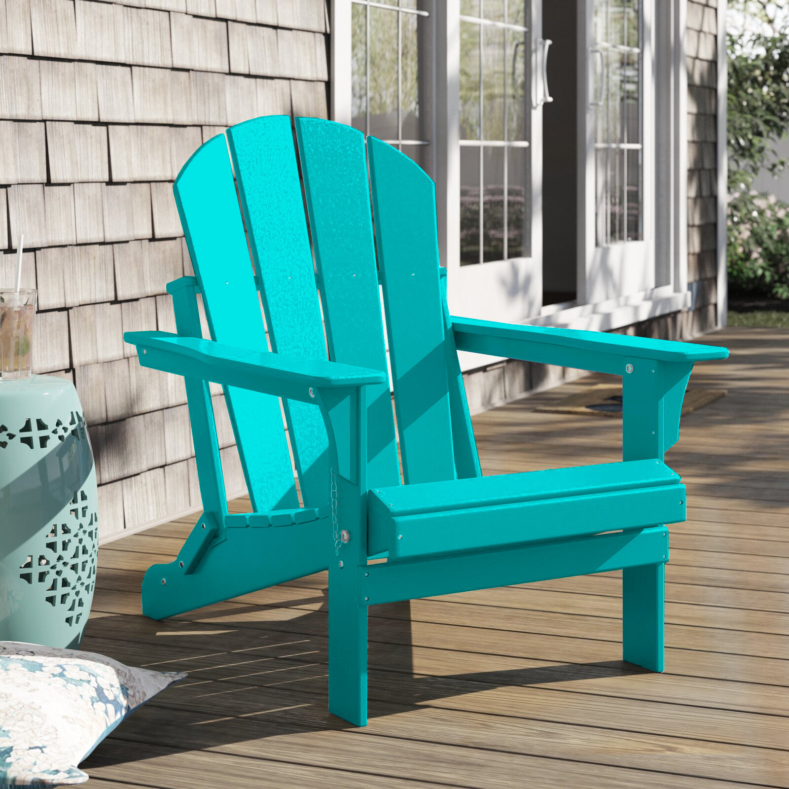 highland dunes braxton folding plastic adirondack chair