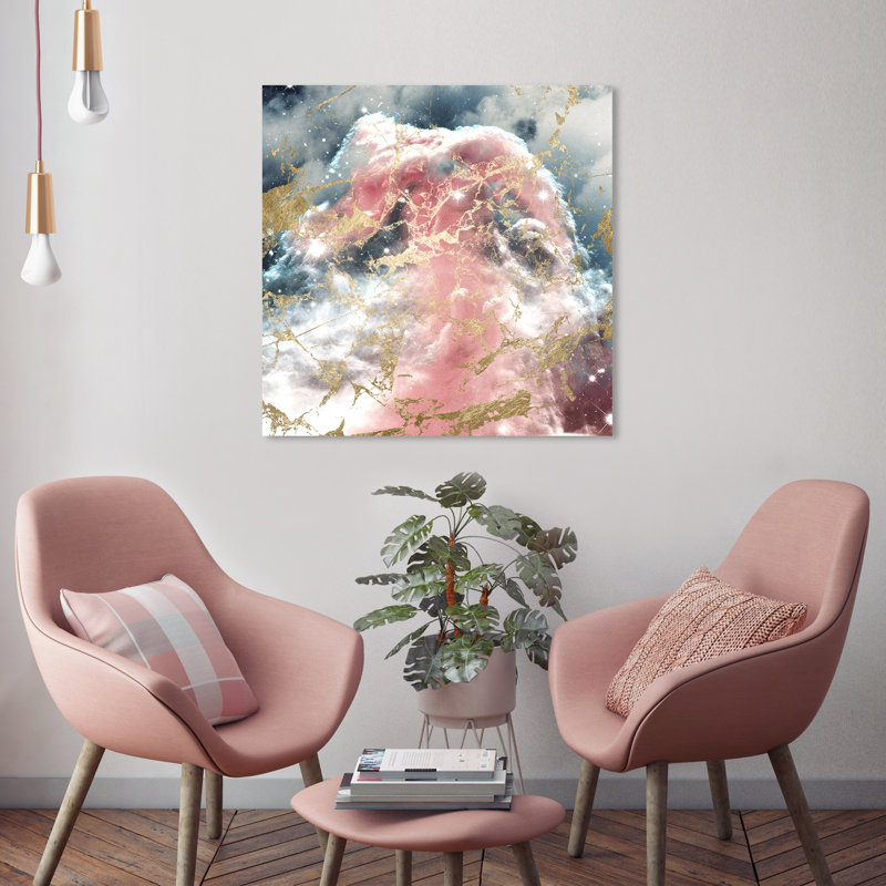 Abstract A Galaxy Dream, Modern & Contemporary Pink by Oliver Gal