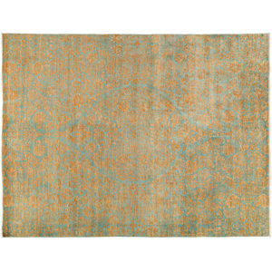 One-of-a-Kind Suzani Hand-Knotted Multicolor Area Rug