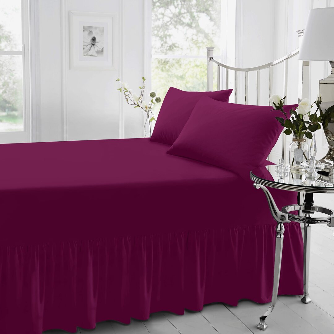 180 Thread Count Bed Valance pink