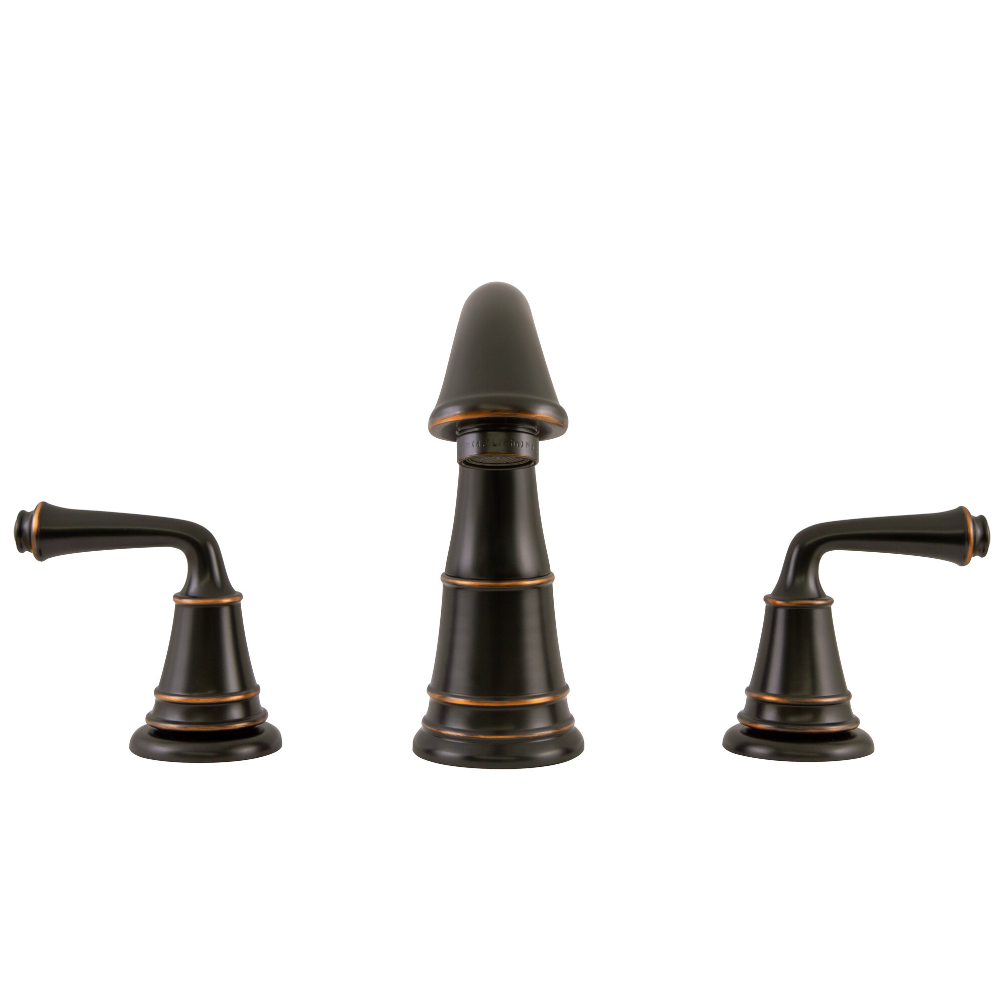 2-Handle 8 Inch 3 Hole Oil Rubbed Bronze Widespread Bathroom Faucets 