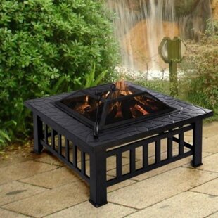 Hannigan Steel Charcoal/Wood Burning Fire Pit By Sol 72 Outdoor