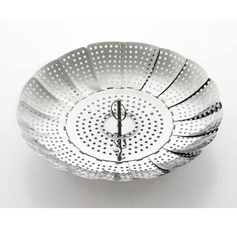 Cook Pro Stainless Steel Foldable Vegetable Steamer Reviews Wayfair Stainless Steel Foldable Vegetable Steamer