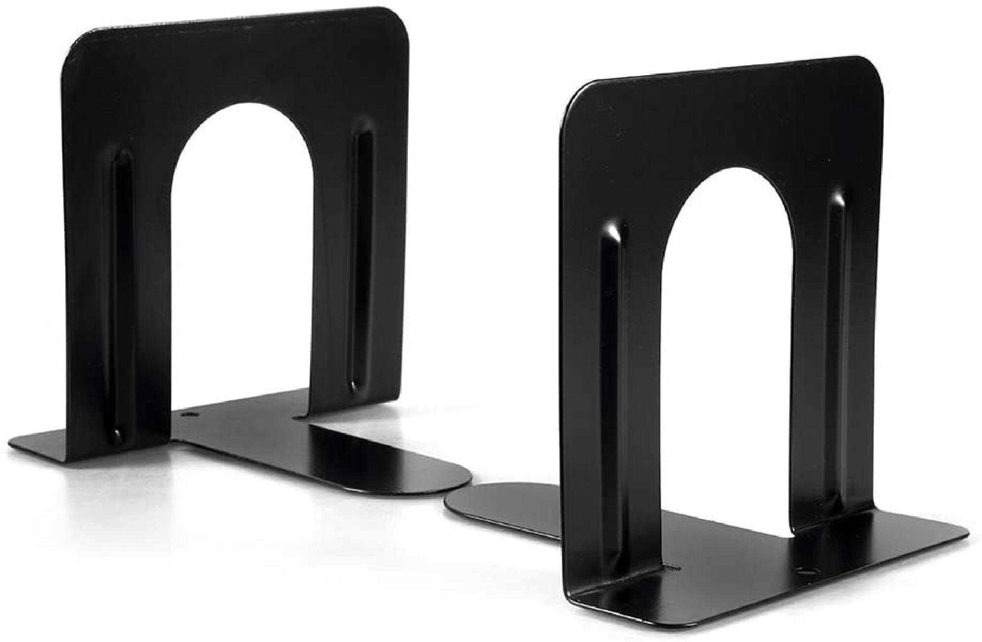 Nonskid Metal Bookend Supports for Shelves Bookends Heavy Duty Books End Offi 