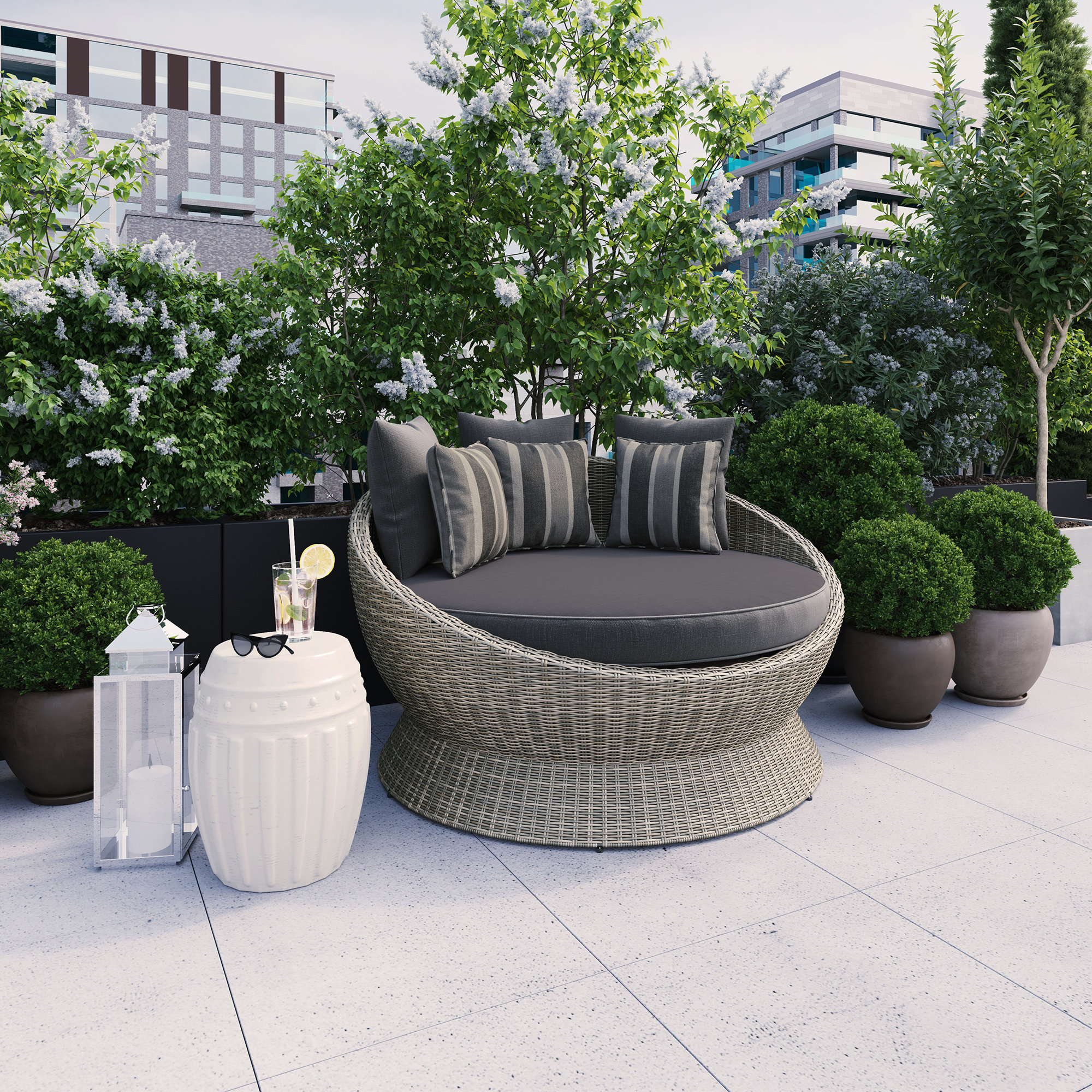 Martha Stewart Hudson Patio Daybed With Cushions Wayfair