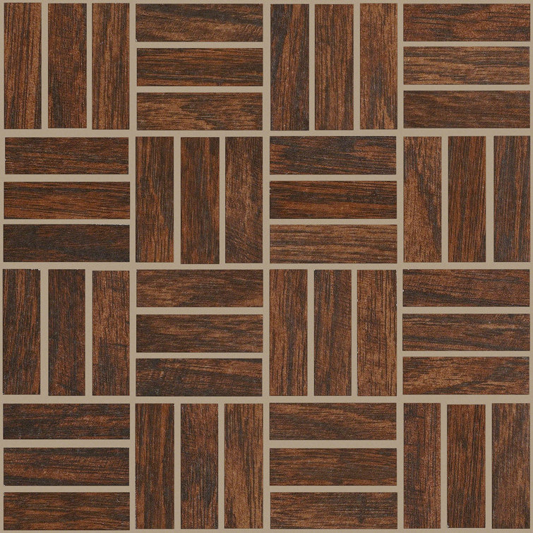 Shaw Floors Hinesburg Porcelain Wood Look Mosaic Tile Wayfair