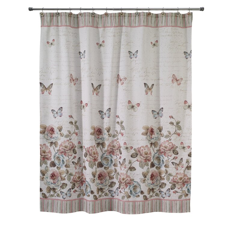 Details about   Yellow Butterfly & Spring Flower Fabric Bathroom Shower Curtains & Hooks 71x71" 