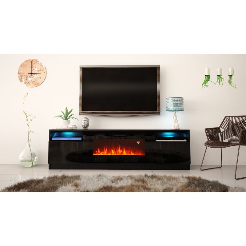 Orren Ellis Delaine Tv Stand For Tvs Up To 88 With Electric