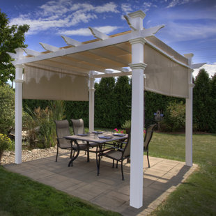 Go to store & view more images Eden 10 Ft. W x 10 Ft. D Vinyl Pergola by New England Arbors