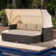 Allateef 87.8'' Wide Outdoor Patio Daybed with Cushions