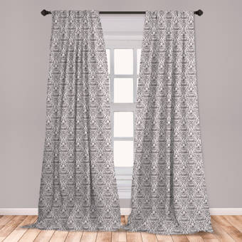 George Oliver Cardone Shrink Yarn Geometric Room Darkening Grommet Curtain Panels Reviews Wayfair