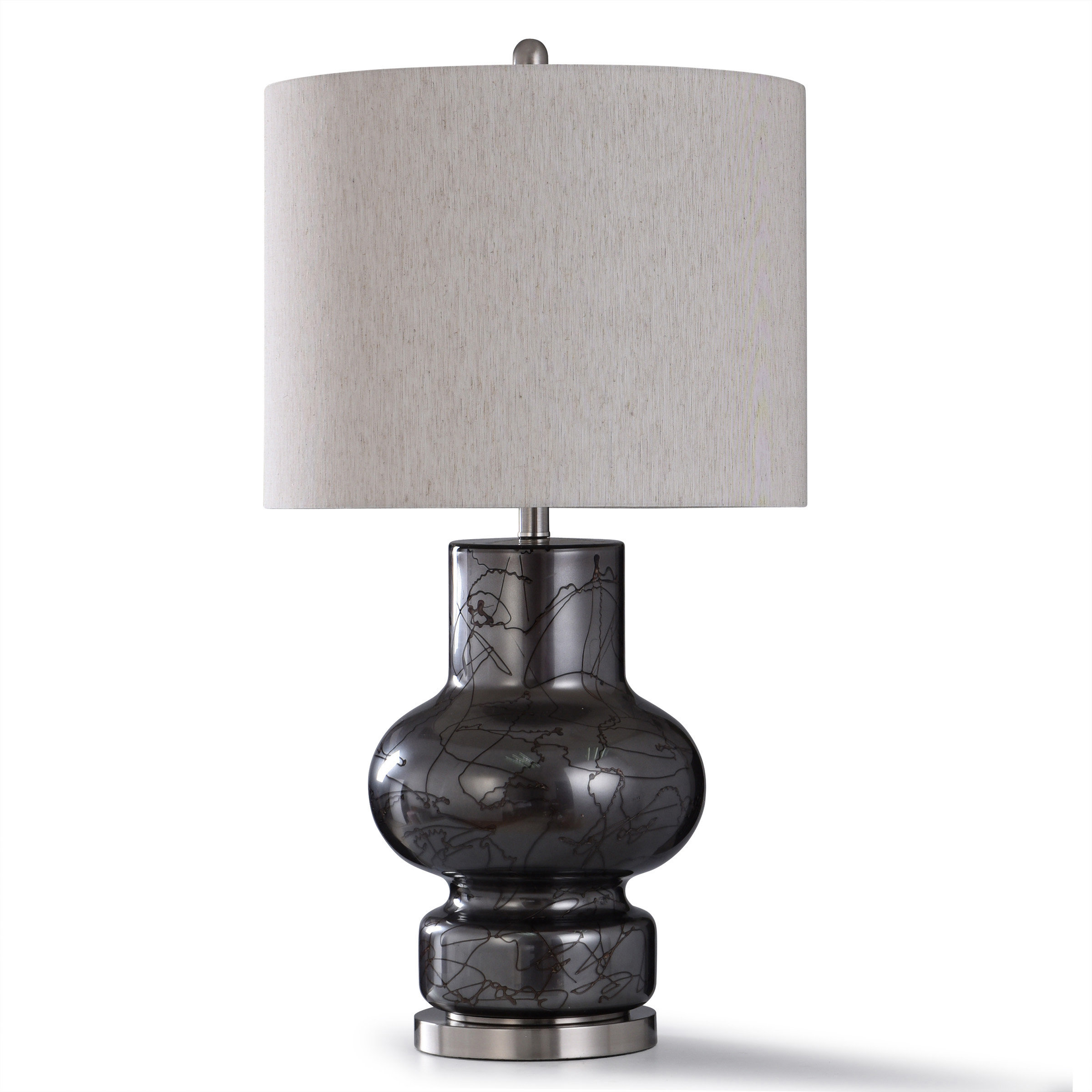 dark grey table lamp