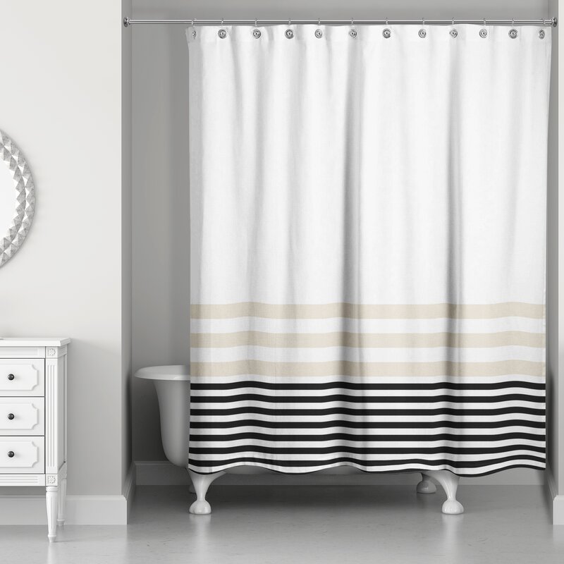 black and white striped shower curtain target