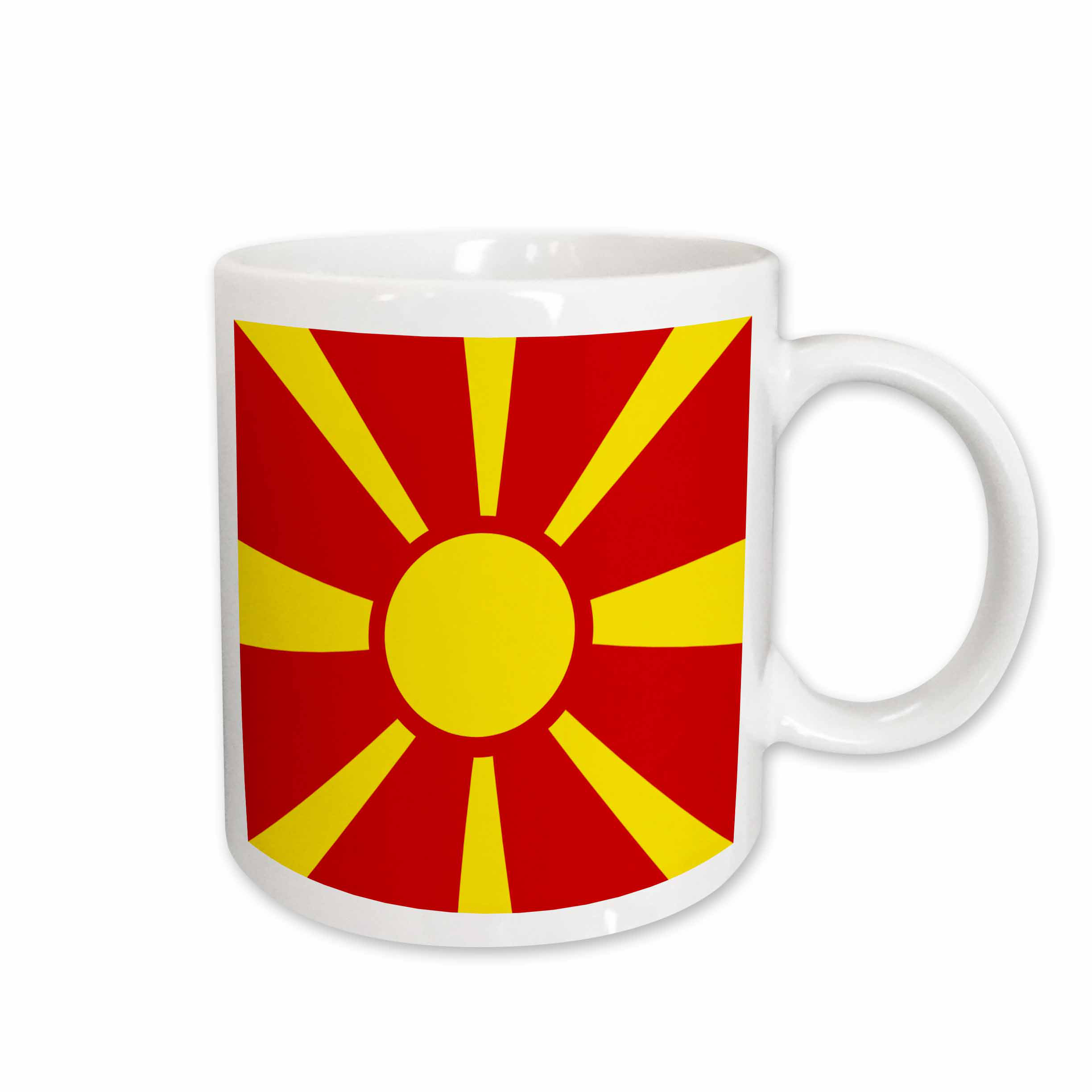 East Urban Home Flag Of Macedonia Macedonian Golden Sun On Fyrom Former Yugoslav Republic Of Macedonia Coffee Mug Wayfair