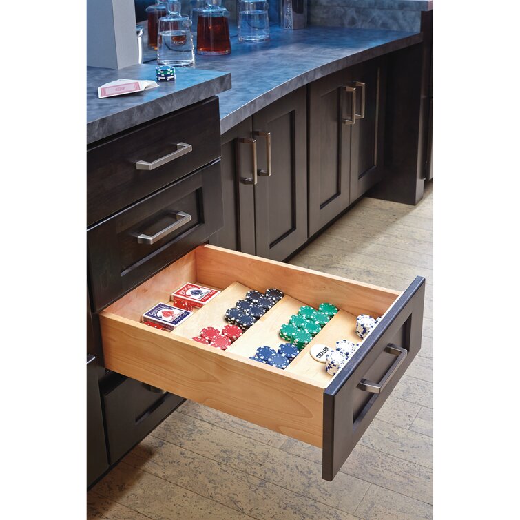 Wood Rev-A-Shelf 4SDI-24 Trimmable Spice Drawer Insert Maple