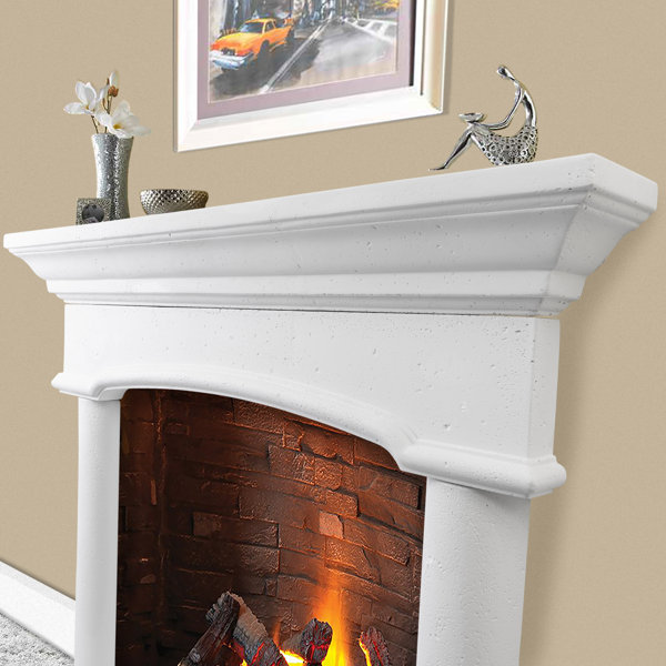 Fyre-Stone Arch Balboa Fireplace Surround | Wayfair