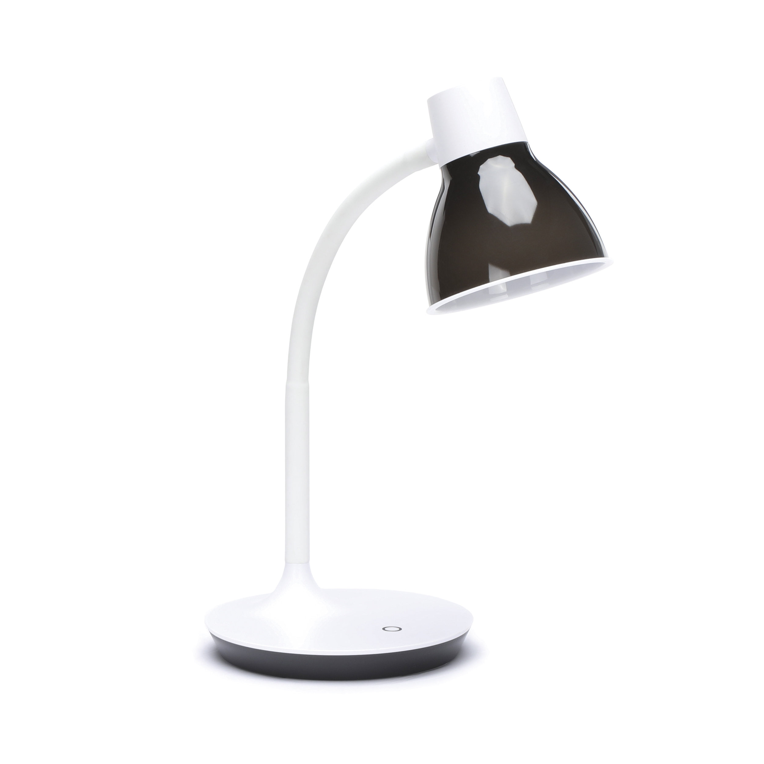 Chrome Finish 6W LED Cool White Integrated Desk Clamp Lamp Flexible Neck Grey