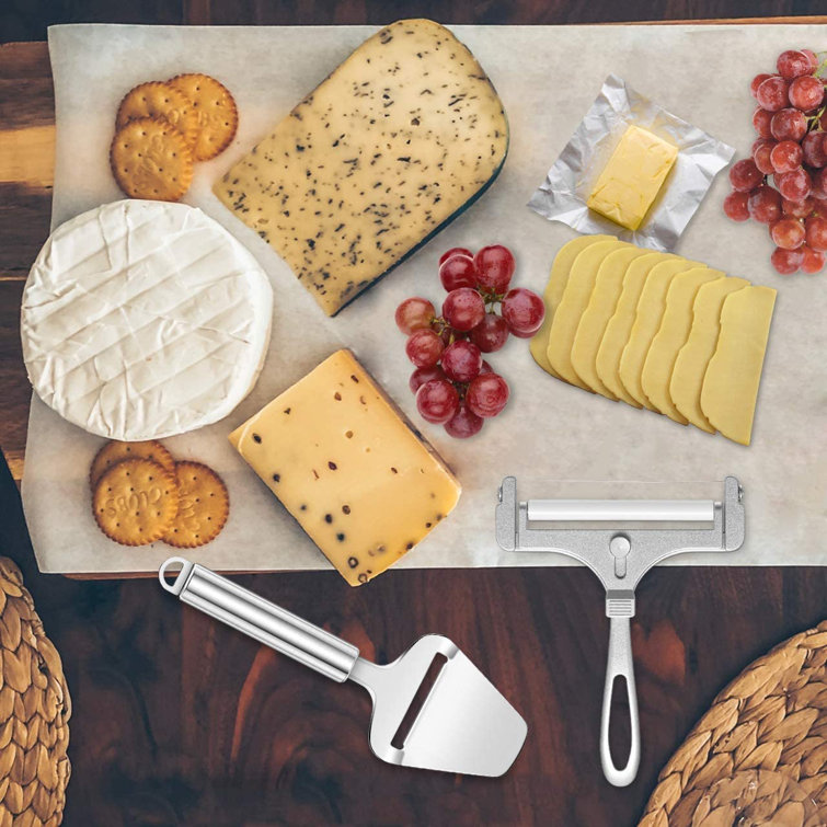 3 Pieces Cheese Cutter Tools Stainless Steel Cheese Slicer Adjustable Thickness 3 Pieces Cheese Cutter Tools Stainless Steel Cheese Slicer Adjustable Thickness