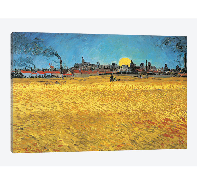 Vault W Artwork Sunset Wheat Fields Near Arles 1888 By Vincent