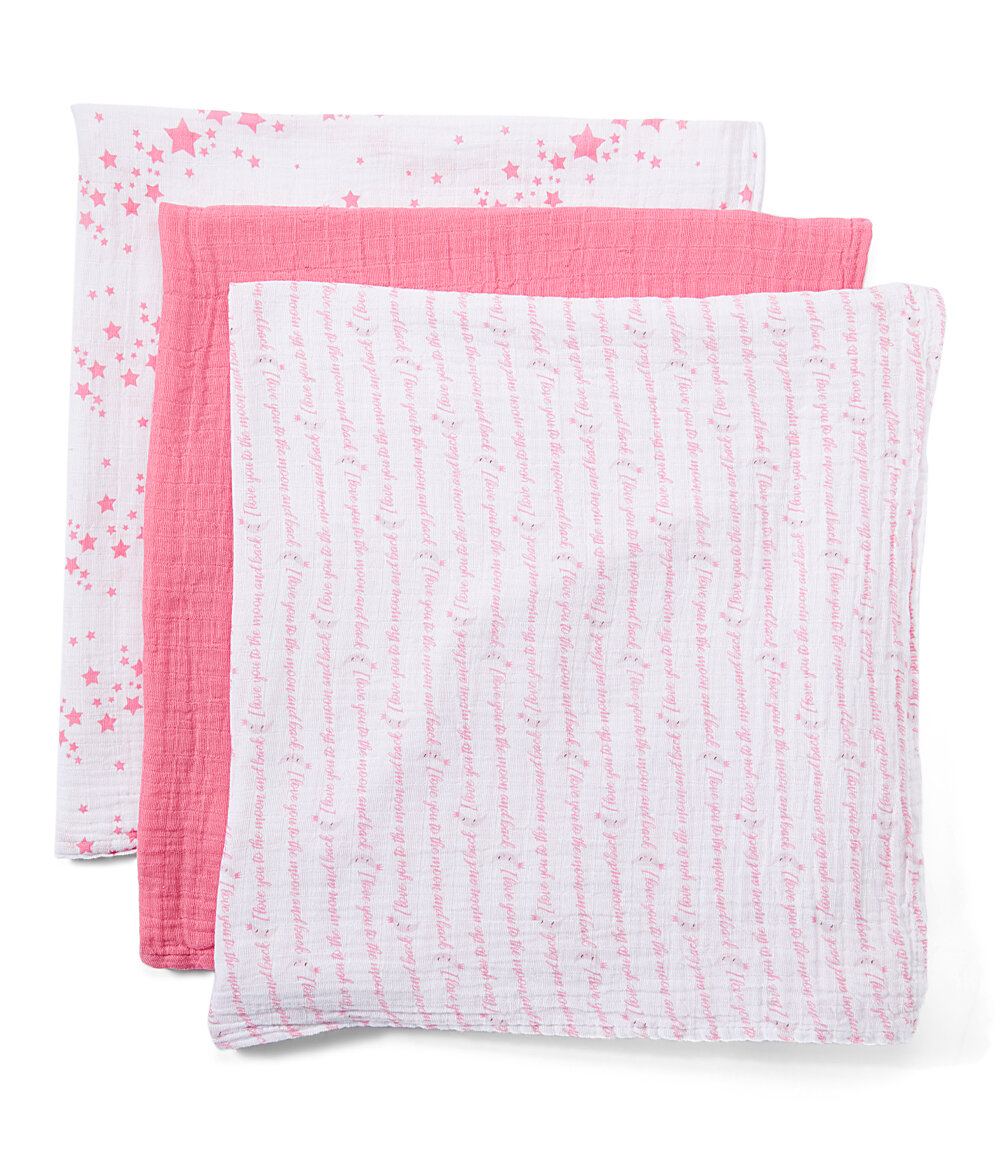 pink muslin blanket