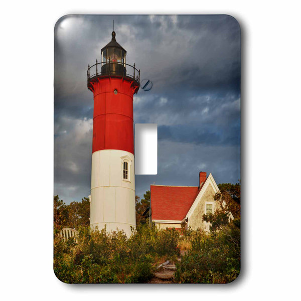 3drose Nauset Light Cape Cod National Seashore Eastham Massachusetts 1 Gang Toggle Light Switch Wall Plate Wayfair
