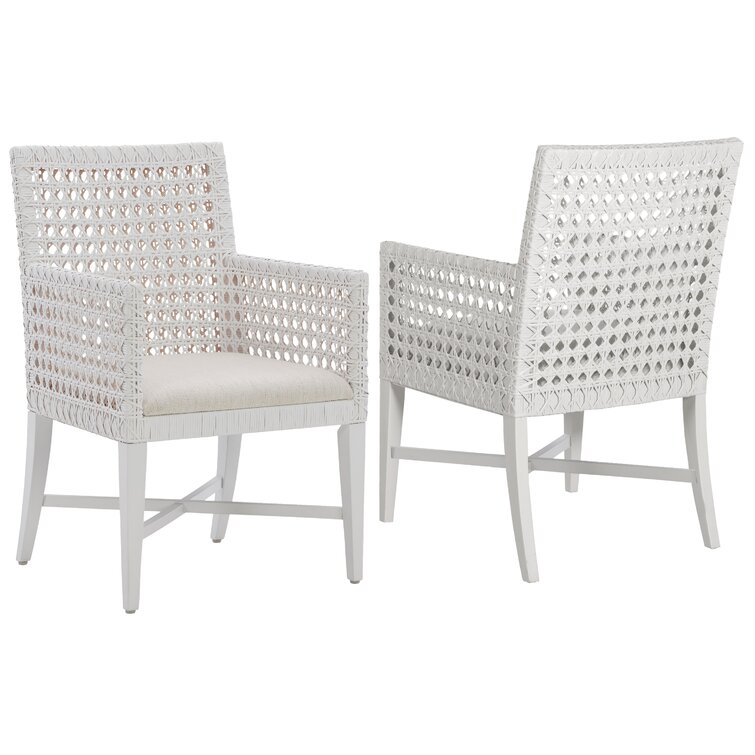 woven chair white