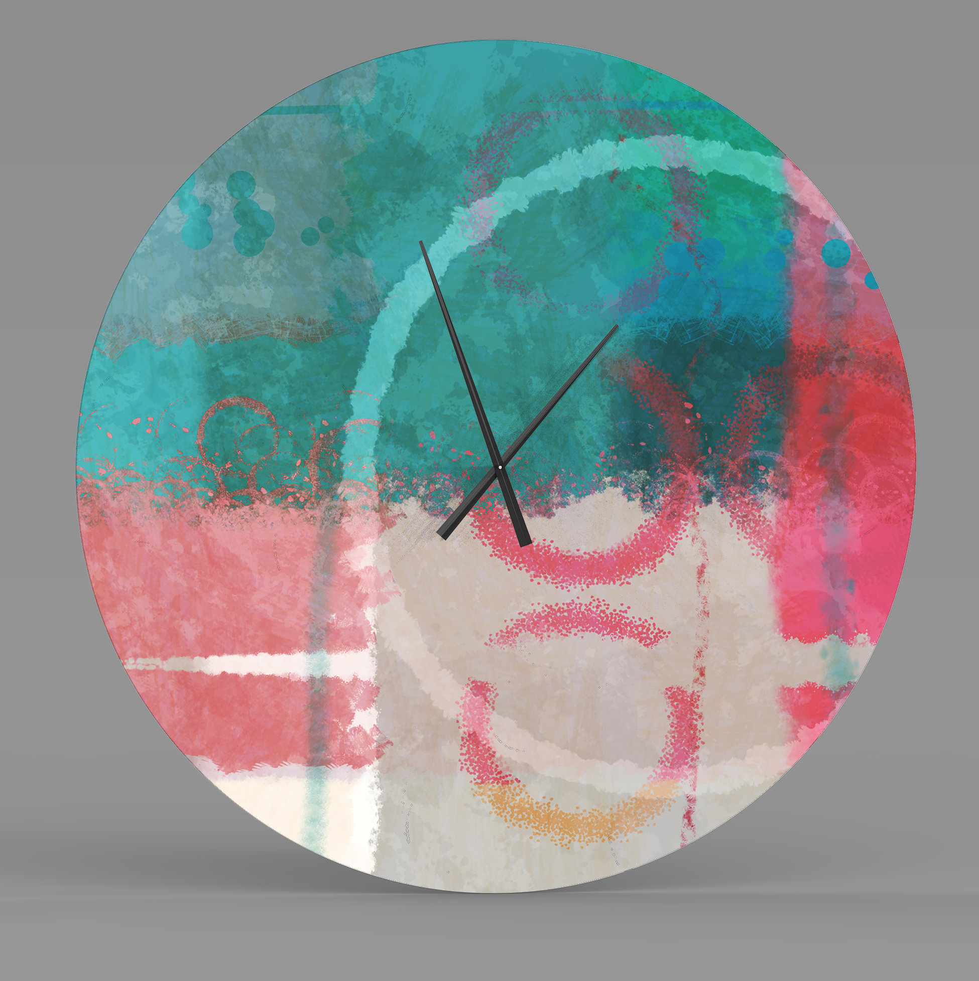 Latitude Run® Undoubted Dependable Abstract Metal Wall Clock Wayfair