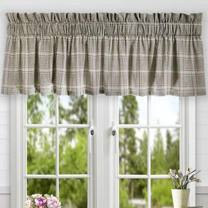 Morrison Plaid Cotton Tailored Curtain Valance