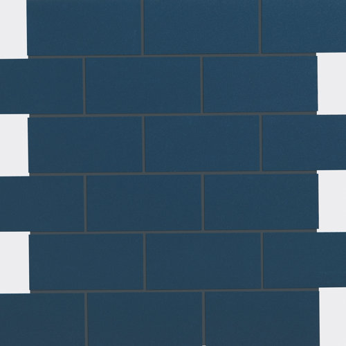 Pixl True Story 12 X 6 Matte Porcelain Cove Base Tile Trim In Turquoise Wayfair
