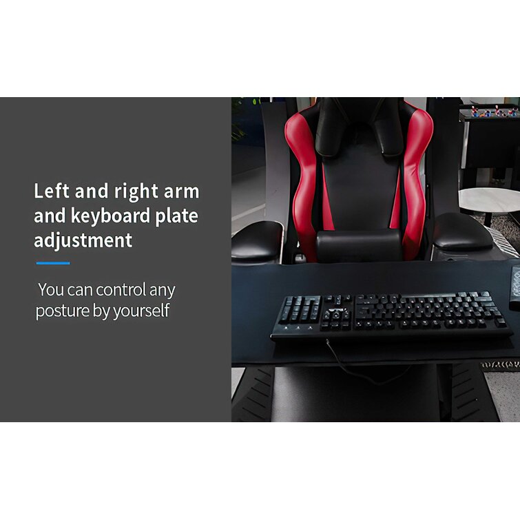 Blokkeren werkelijk Voorkeur Jubilee Modern/Contemporary Design Adjustable Reclining Ergonomic Leather PC  & Racing Game Chair with Built-in Speakers and Footrest | Wayfair